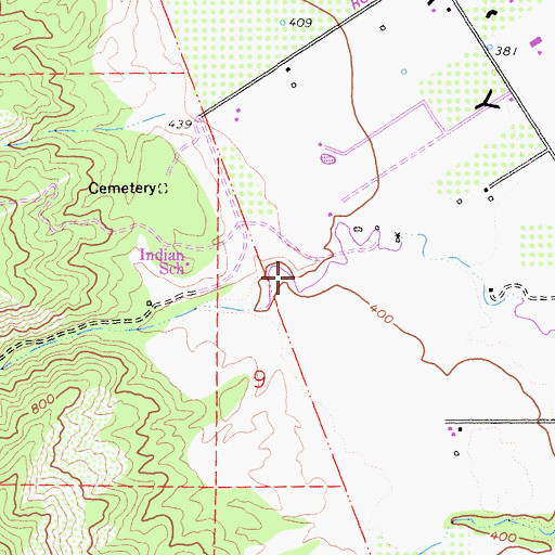 Topographic Map of Pierce Canyon, CA