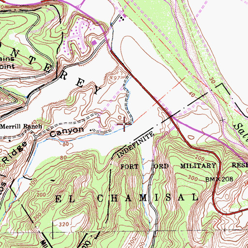 Topographic Map of Pilarcitos Canyon, CA