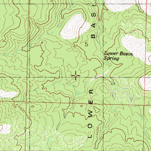 Topographic Map of Lower Basin, AZ