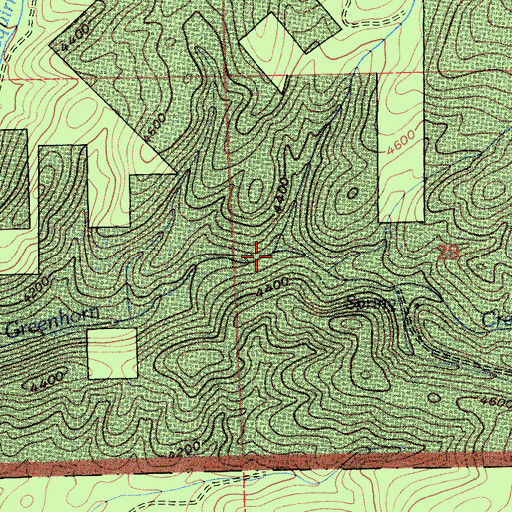 Topographic Map of Pine Creek, CA