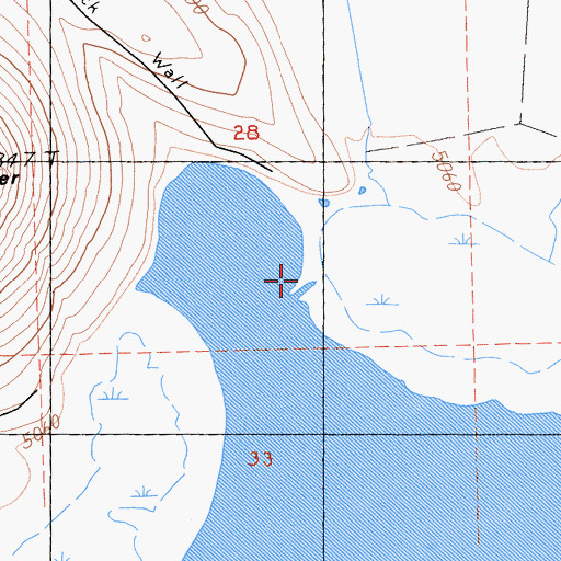 Topographic Map of Pine Creek, CA