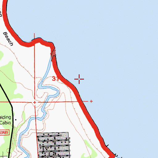 Topographic Map of Pine Creek, CA