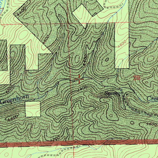 Topographic Map of Pine Creek Valley, CA