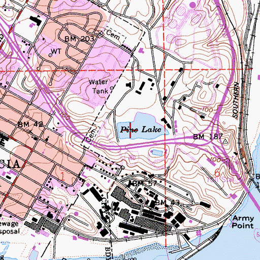 Topographic Map of Pine Lake, CA
