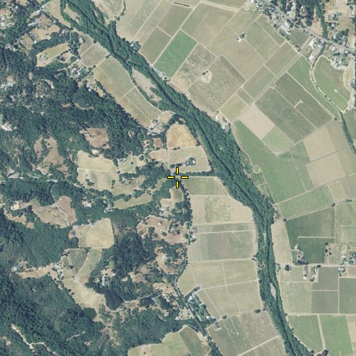 Aerial/Satellite Image of Pine Ridge Canyon, CA