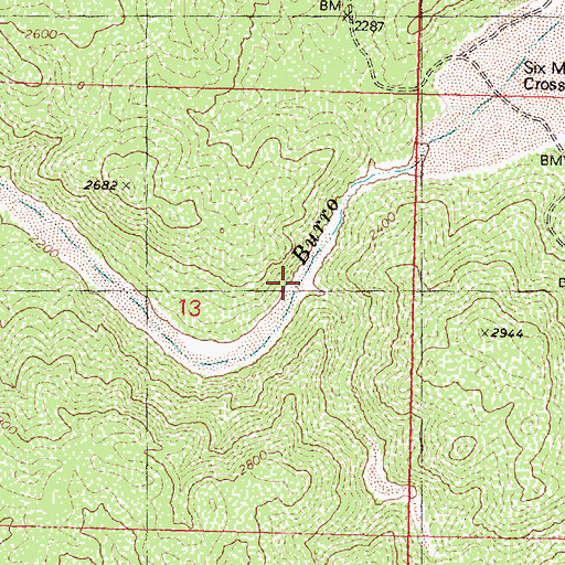 Topographic Map of Manuel Wash, AZ