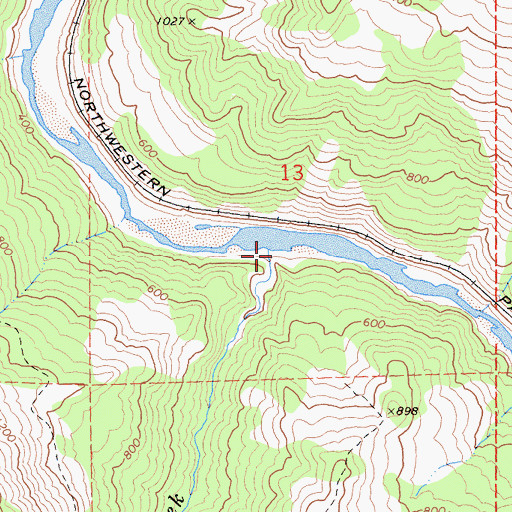 Topographic Map of Pipe Creek, CA