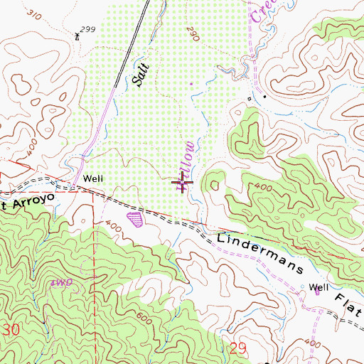 Topographic Map of Pipeline Canyon, CA