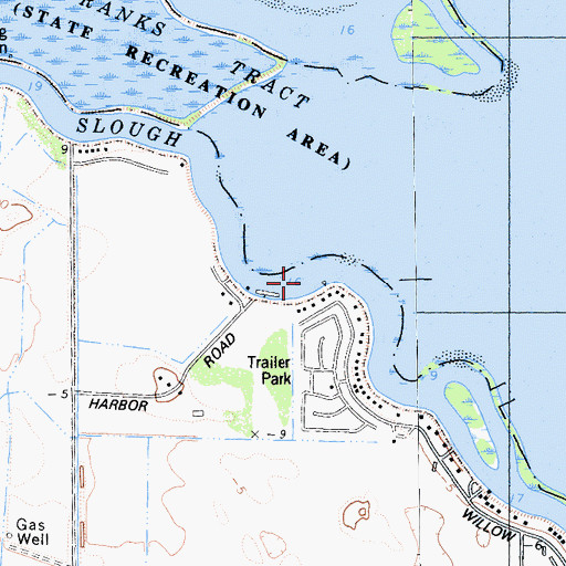 Topographic Map of Piper Slough, CA