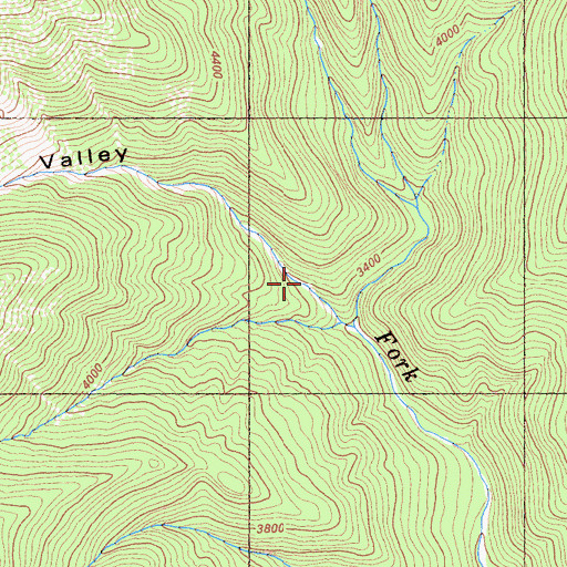 Topographic Map of Pleasant Valley, CA
