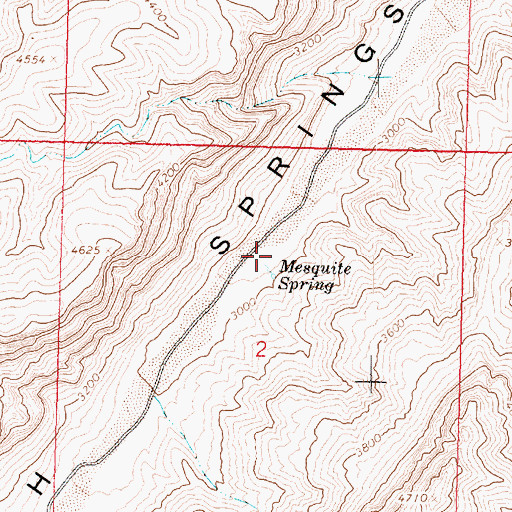 Topographic Map of Mesquite Springs Campground, AZ