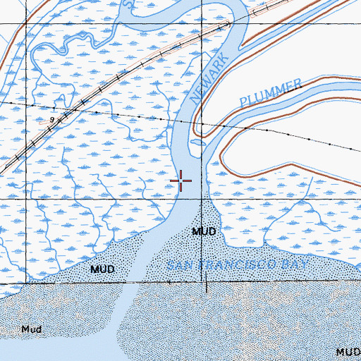 Topographic Map of Plummer Creek, CA
