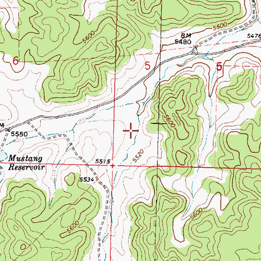 Topographic Map of Middle Trough Tank, AZ