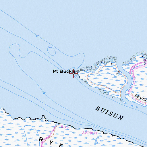 Topographic Map of Point Buckler, CA