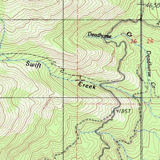 Topographic Map of Poison Canyon, CA