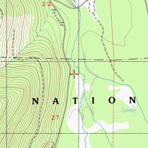 Topographic Map of Pomeroy Creek, CA