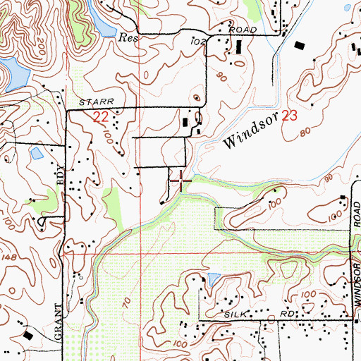 Topographic Map of Pool Creek, CA