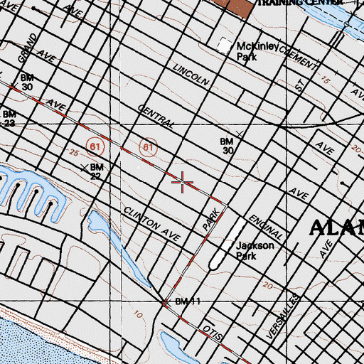 Topographic Map of Porter School, CA