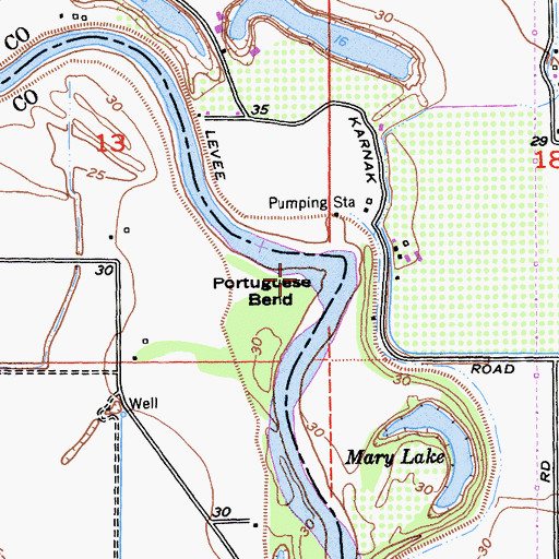 Topographic Map of Portuguese Bend, CA