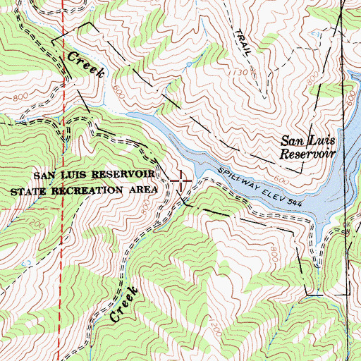 Topographic Map of Portuguese Creek, CA