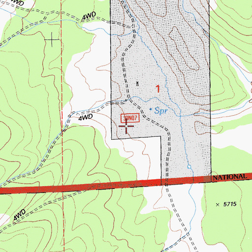 Topographic Map of Portuguese Sheep Camp, CA
