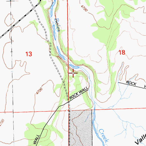 Topographic Map of Pothole Valley, CA