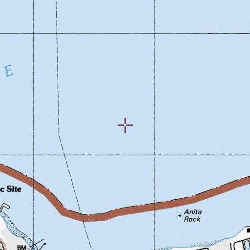 Topographic Map of Presidio Shoal, CA
