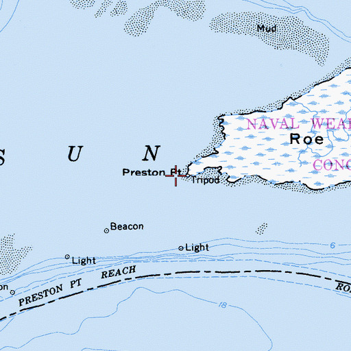 Topographic Map of Preston Point, CA