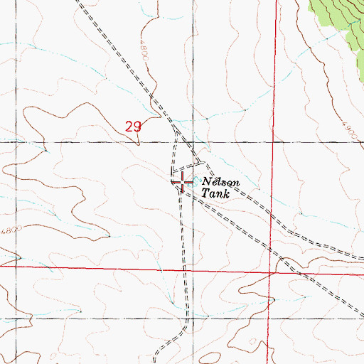 Topographic Map of Nelson Tank, AZ