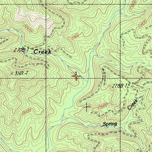 Topographic Map of Prospect Creek, CA