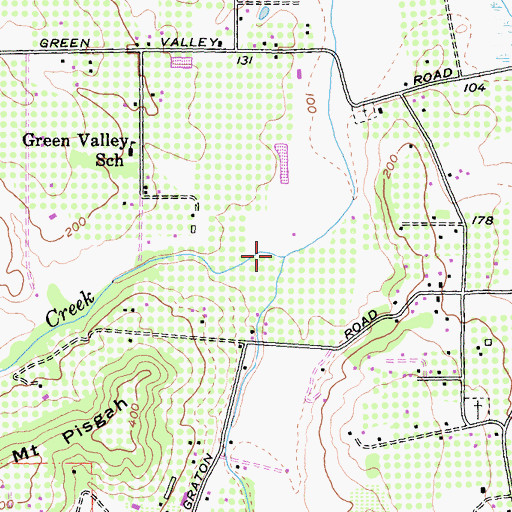 Topographic Map of Purrington Creek, CA