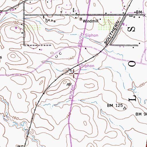 Topographic Map of Putah South Canal, CA
