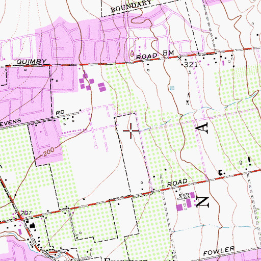 Topographic Map of Quimby Creek, CA