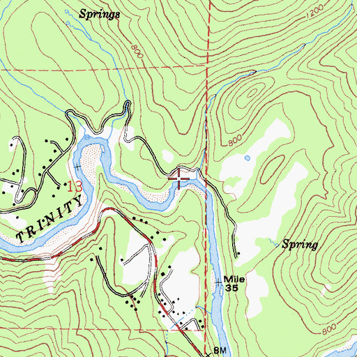 Topographic Map of Quinby Creek, CA