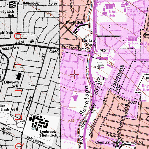 Topographic Map of Quito, CA