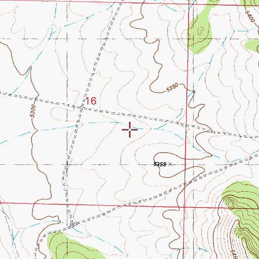 Topographic Map of Number Five Trough, AZ