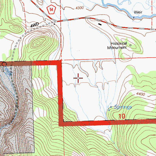 Topographic Map of Ralston Gulch, CA