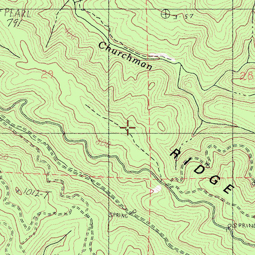 Topographic Map of Ramsey Ridge, CA