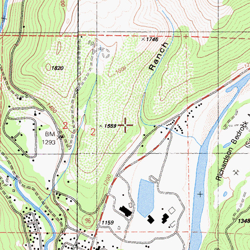 Topographic Map of Ranch Gulch, CA