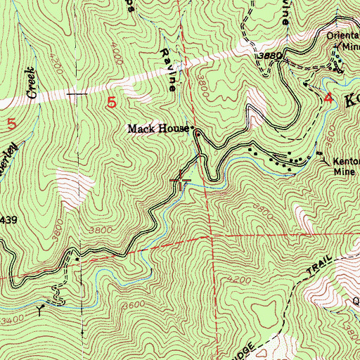 Topographic Map of Rapps Ravine, CA