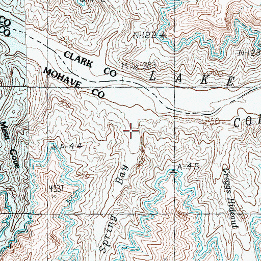 Topographic Map of Old Senator Mill (historical), AZ