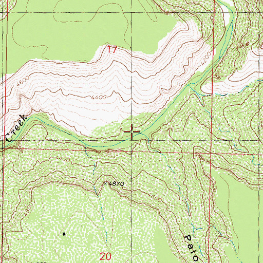 Topographic Map of Palomino Draw, AZ