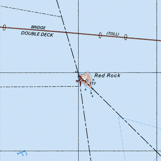 Topographic Map of Red Rock, CA