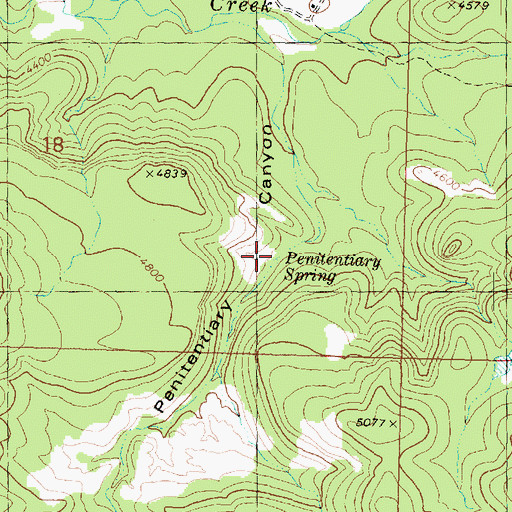 Topographic Map of Penitentiary Spring, AZ