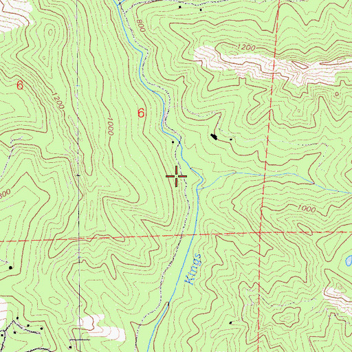 Topographic Map of Redwood Camp, CA