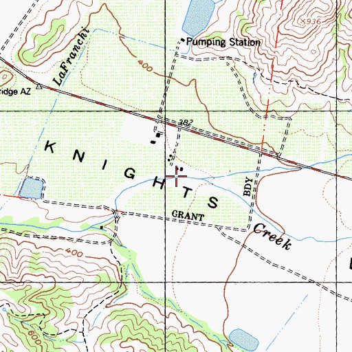 Topographic Map of Redwood Creek, CA