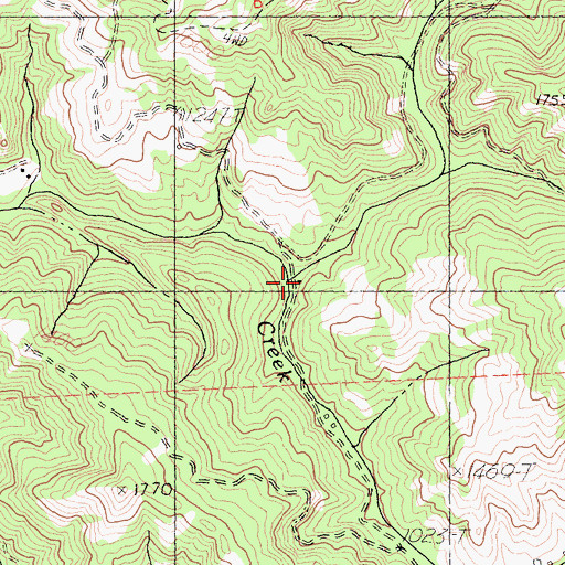 Topographic Map of Redwood Creek, CA