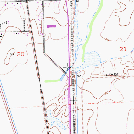 Topographic Map of Reeds Creek, CA