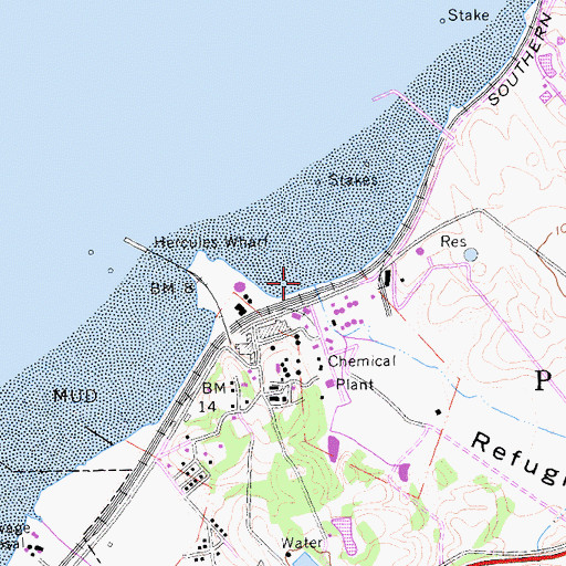 Topographic Map of Refugio Creek, CA