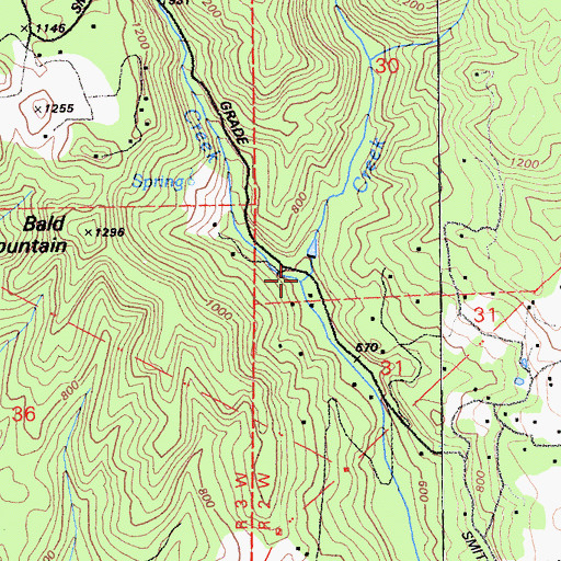Topographic Map of Reggiardo Creek, CA